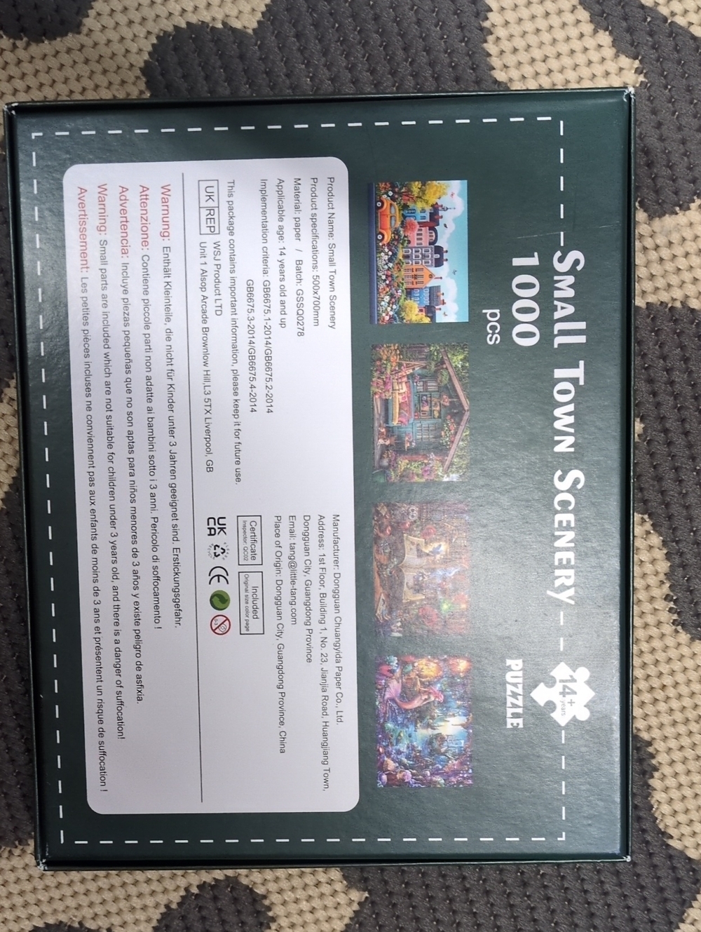 Small Town Scenery 1000-Piece Jigsaw Puzzle